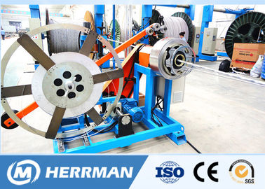 1200rpm Interlock Cable Armouring Machine For Flat Submersible Oil Pump Cable