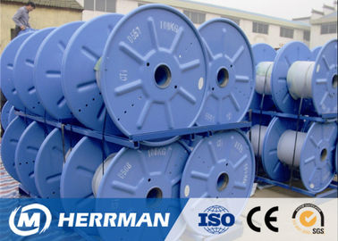 Plate / Punching Steel Cable Reels , Industrial Steel Cable Spool High Strength